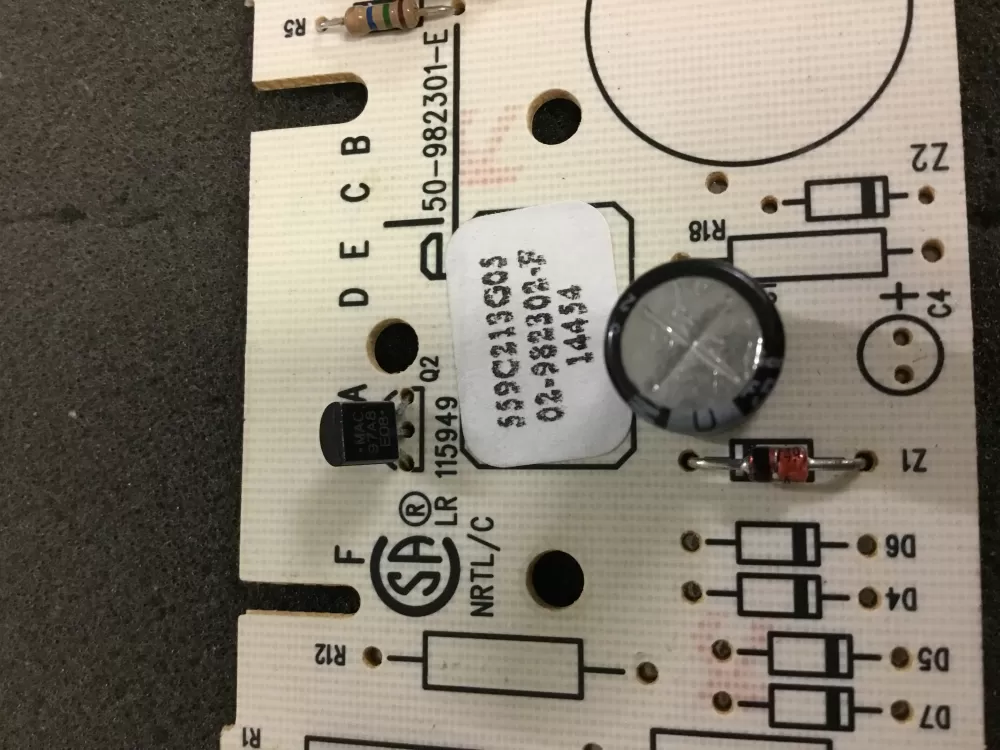 GE WE04X10103 559C213G05 Dryer Control Board AZ89067 | NR1152