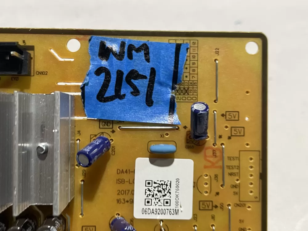 Samsung DA92 00763M Refrigerator Control Board Inverter AZ139114 | Wm2151
