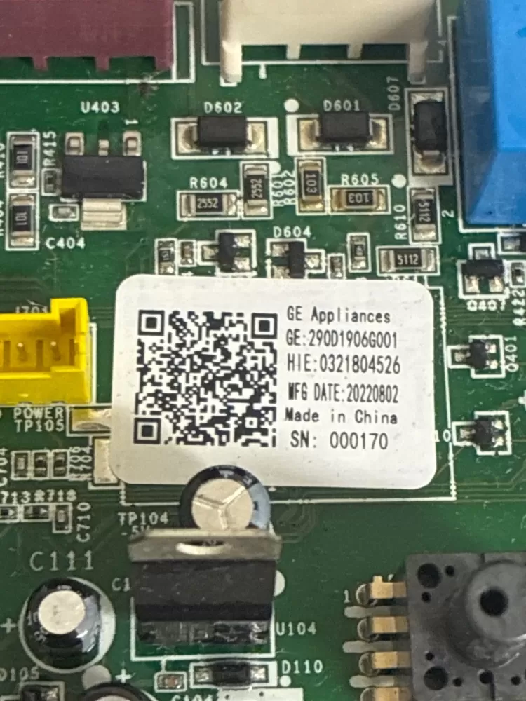 WH22X33178 GE Washer Main Control Board With Instruction