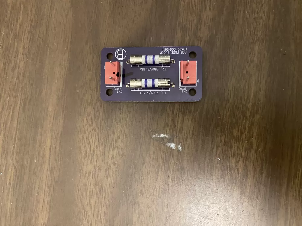 Samsung DA92-00945B Refrigerator Control Board Module Fuse Block