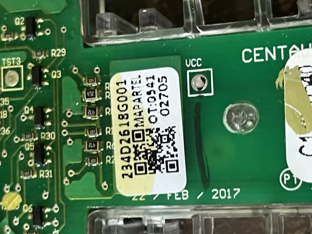 GE 234D2618G001 WE04X27284 Dryer Control Board AZ51728 | Wm1876