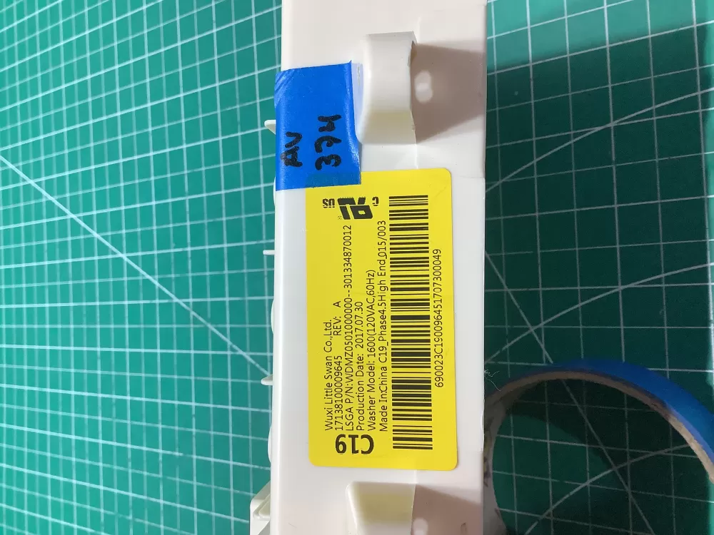 GE Washer Interface Control Board WH12X27293 17238100000283 AZ186058 | AV374