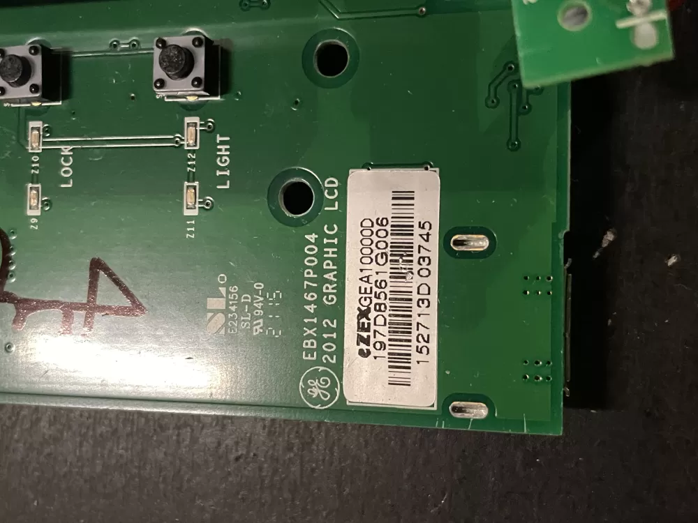 GE 197D8561G006 WR55X34167 Refrigerator Display Control Board AZ27862 | WM116