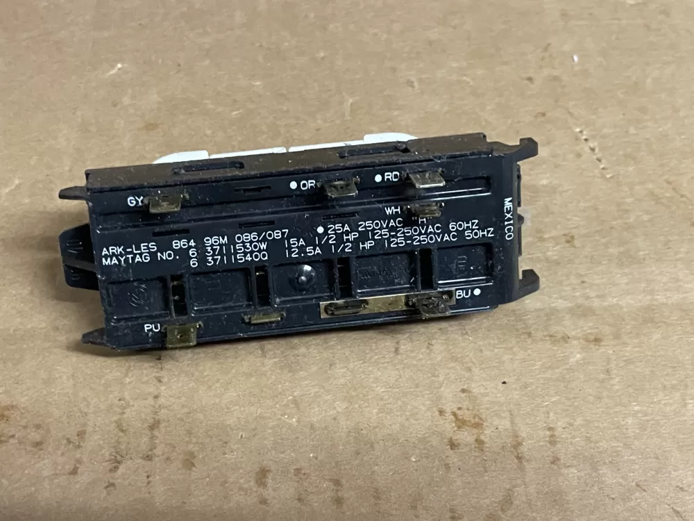 Maytag 63711530W 4 Dryer Control Board Button Switch AZ99028 | Wm1330