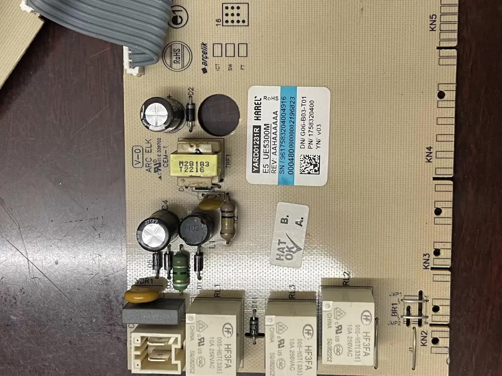 YARD01231R PN/ 1758320400 Dishwasher control board AZ31762 | KM358
