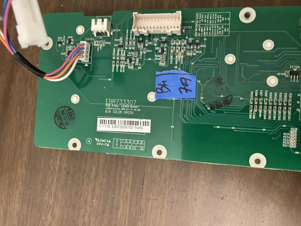 LG Refrigerator EBR73330702 Control Board AZ101851 | BK707
