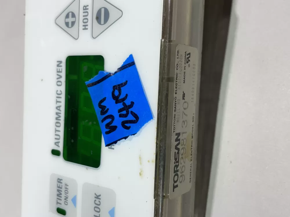 GE Oven WB27X5581 164D3147G003 Control Board - White Overlay AZ143874 | Wm2319
