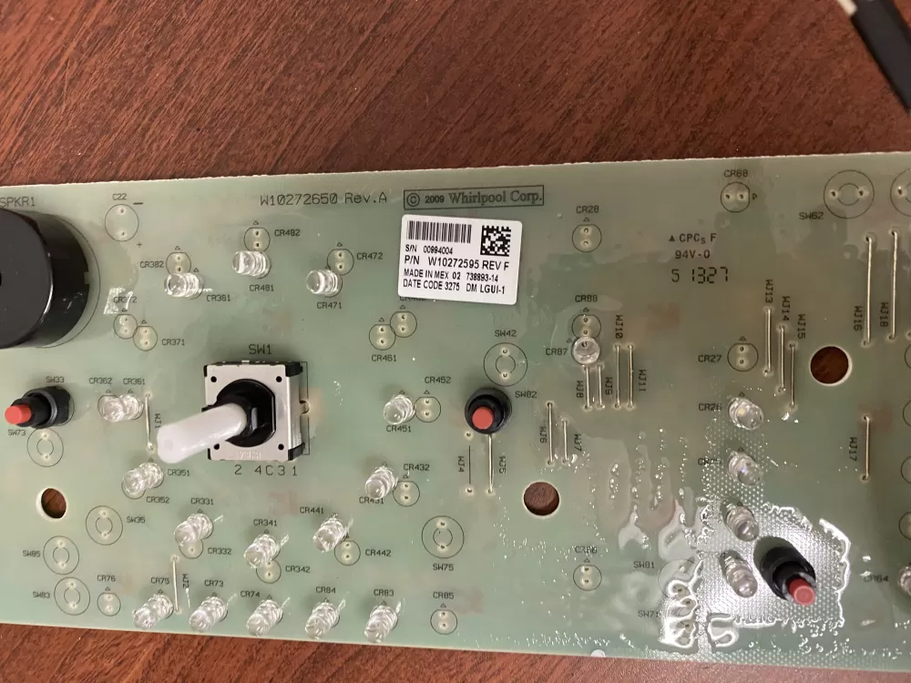 Whirlpool Maytag Kenmore Sears W10272595 Washer Control Board AZ35652 | BK433