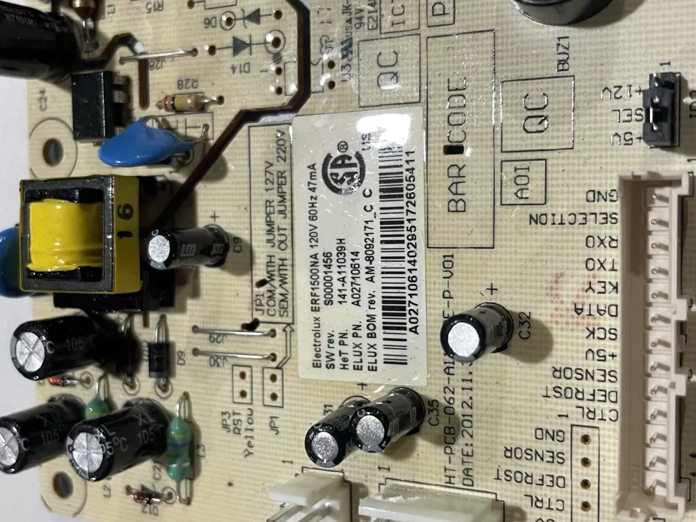 Electrolux Refrigerator A02710614 Main Board AZ186546 | Wm2668