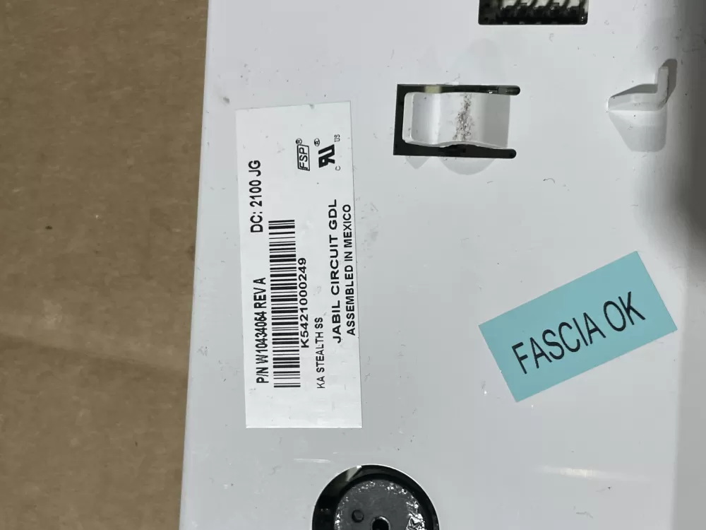 Whirlpool W10434054 Refrigerator Dispenser control Board AZ86455 | Wm804