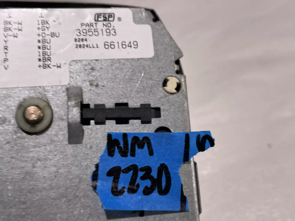 Kenmore 3955193 3955349 3955736 3955773 661649 Washer Timer AZ141507 | Wm2230