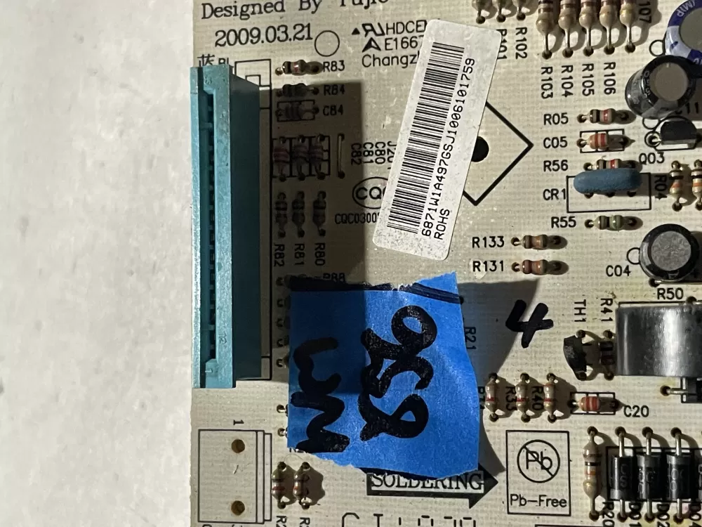 LG 6871W1497GS Microwave Control Board AZ189334 | Wm856