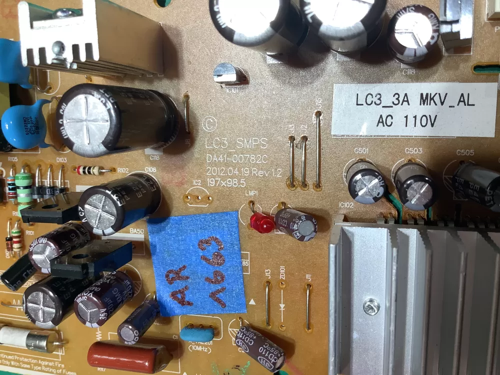 Samsung DA92-00263A Refrigerator Inverter Control Board AZ151403 | AR1663