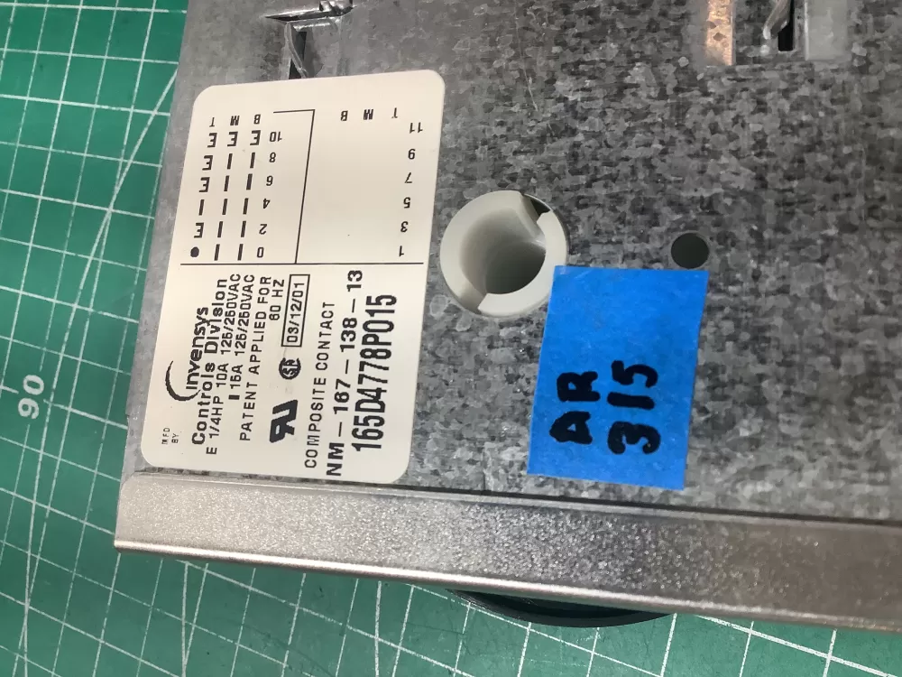 GE 165D4778P015 Kenmore Whirlpool Dishwasher Timer AZ190306 | AR315