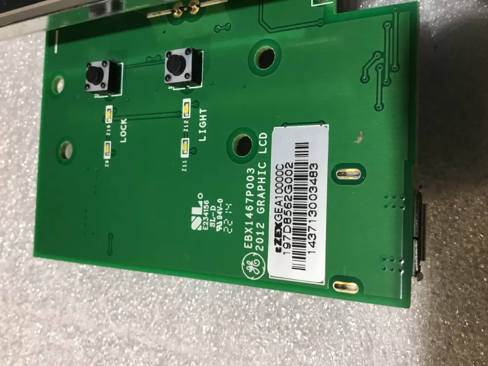 WHIRLPOOL GE 197D8562G002 GRAPHIC CARD LCD AZ64071 | NR2086