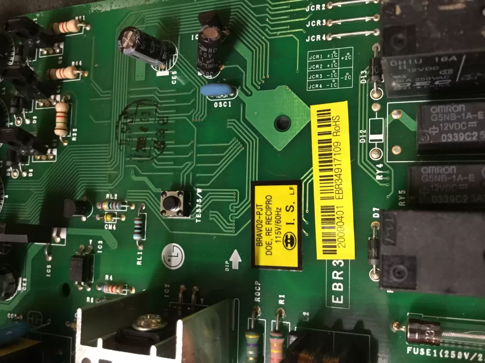 LG Kenmore EBR34917109 Refrigerator Control Board AZ99716 | NR111