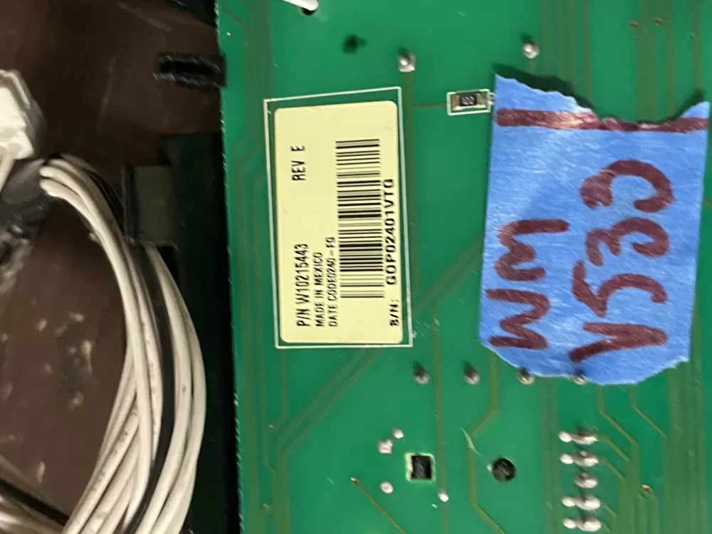 Whirlpool W10215443 Washer Control Board AZ53123 | Wmv533