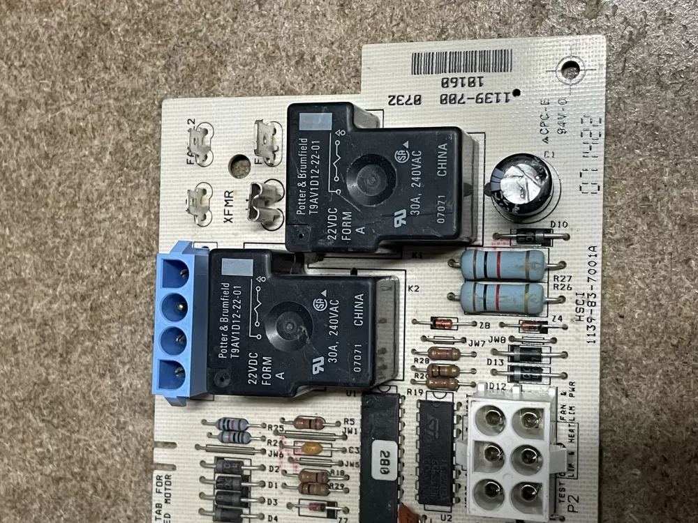 York Coleman 1139-700 1139-83-7002 Furnace Control Board AZ17611 | KM1291