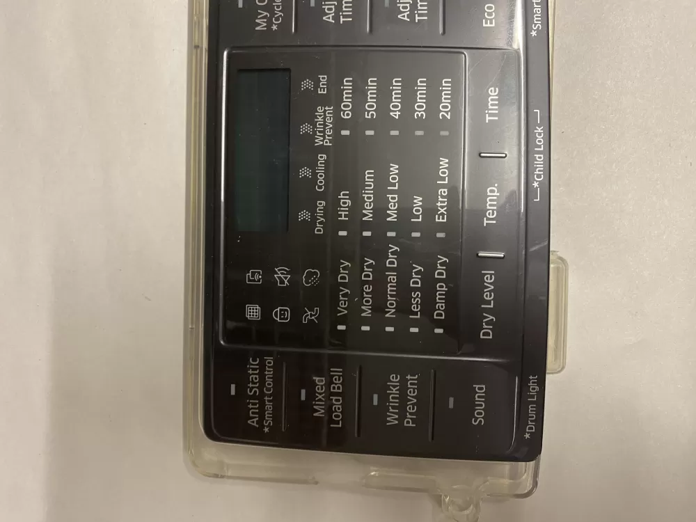 Samsung DC92-01607J DC94-06643A Dryer UI Control Board AZ210523 | BK1681