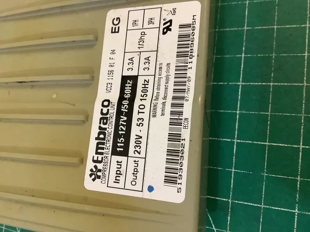 GE 519303021 Refrigerator Invter Control Board AZ198075 | NR2767