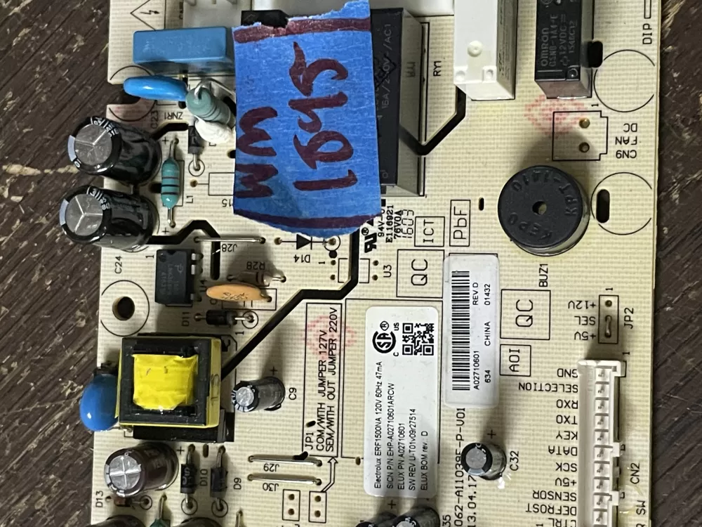 Electrolux Refrigerator A02710601 Main Control Board AZ53585 | Wm1895