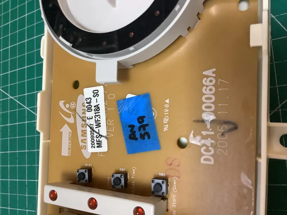 Samsung DC41-00066A MFS-DV318A-S0 Washer Control Board AZ226107 | ARV579