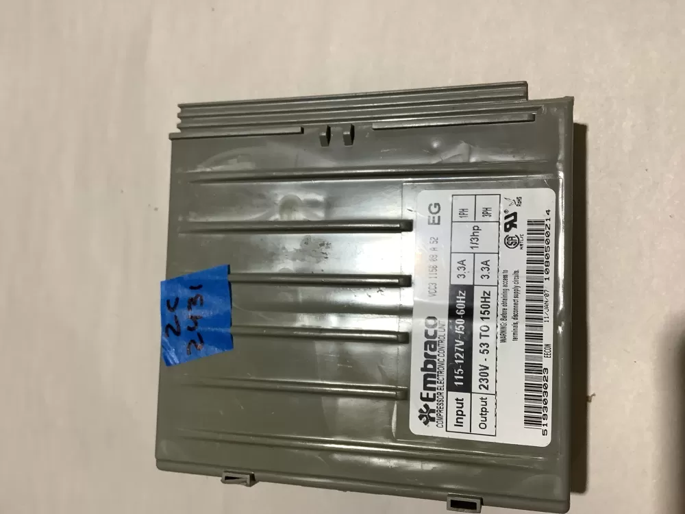  519303023 Refrigerator Control Board Embraco Inverter