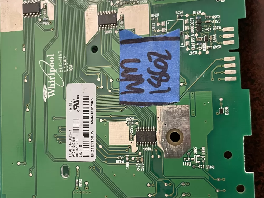 Whirlpool Washer Control Board Part # W10173684 W10173700 AZ81135 | Wm1862