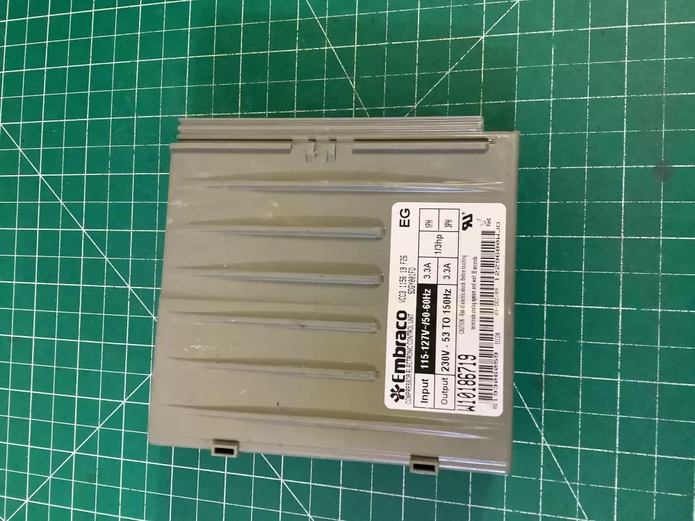 Kenmore  Whirlpool  KitchenAid  Maytag 519306059  W10893917  AP6030712  W10186719  W10285954  WPW10285954  4460593  PS11765768 Refrigerator Compressor Inverter Control