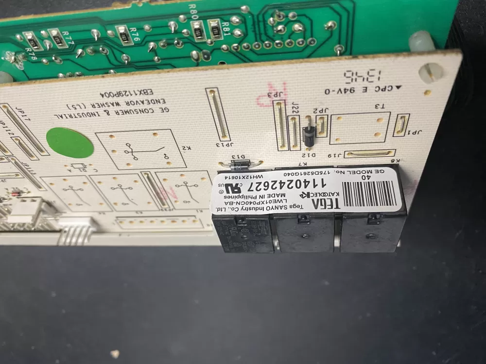 GE 175D5261G040 EBX1129P004 WH12X10614 Washer Control Board AZ10364 | BK1528