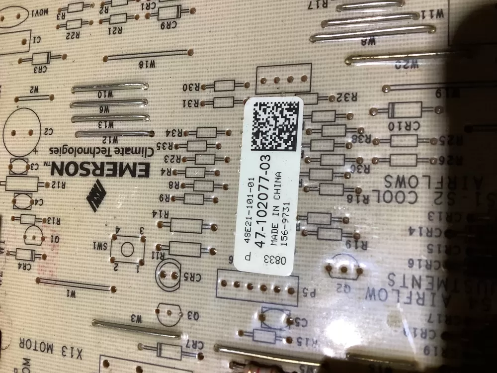 Rheem Emerson 47 102077 03 48e21 101 01  Control Board AZ110576 | NR242