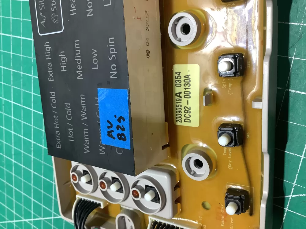 Samsung DC92-00130A DC92-00125A Washer UI Control Board AZ186479 | AV825
