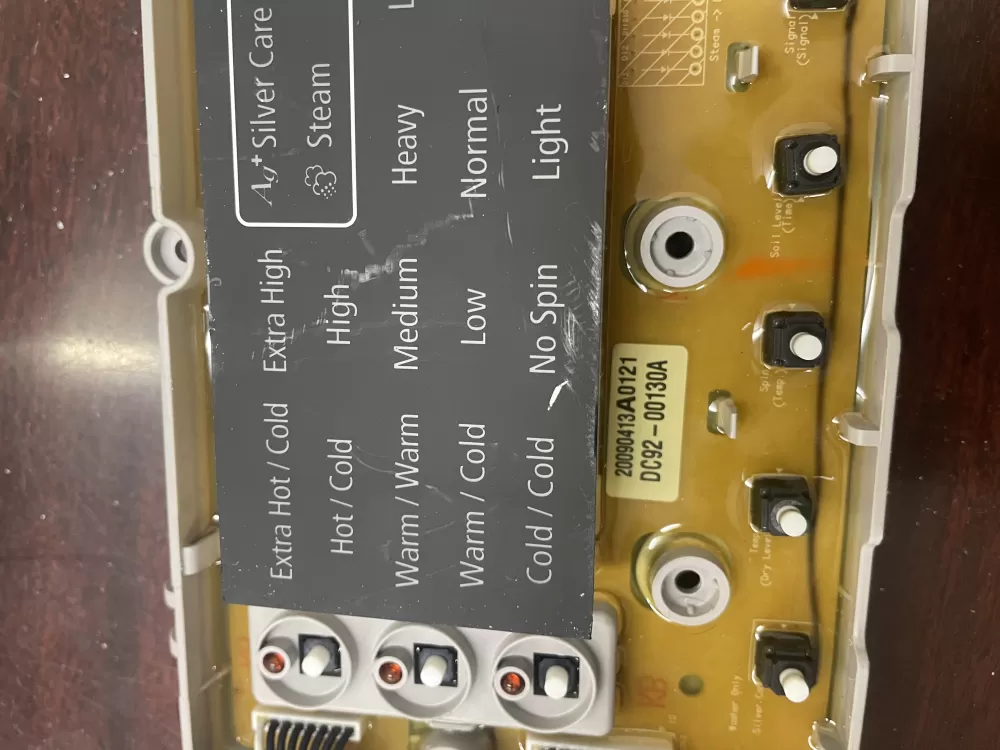 Samsung DC92-00130A DC92-00125A Washer UI Control Board AZ30123 | KM314