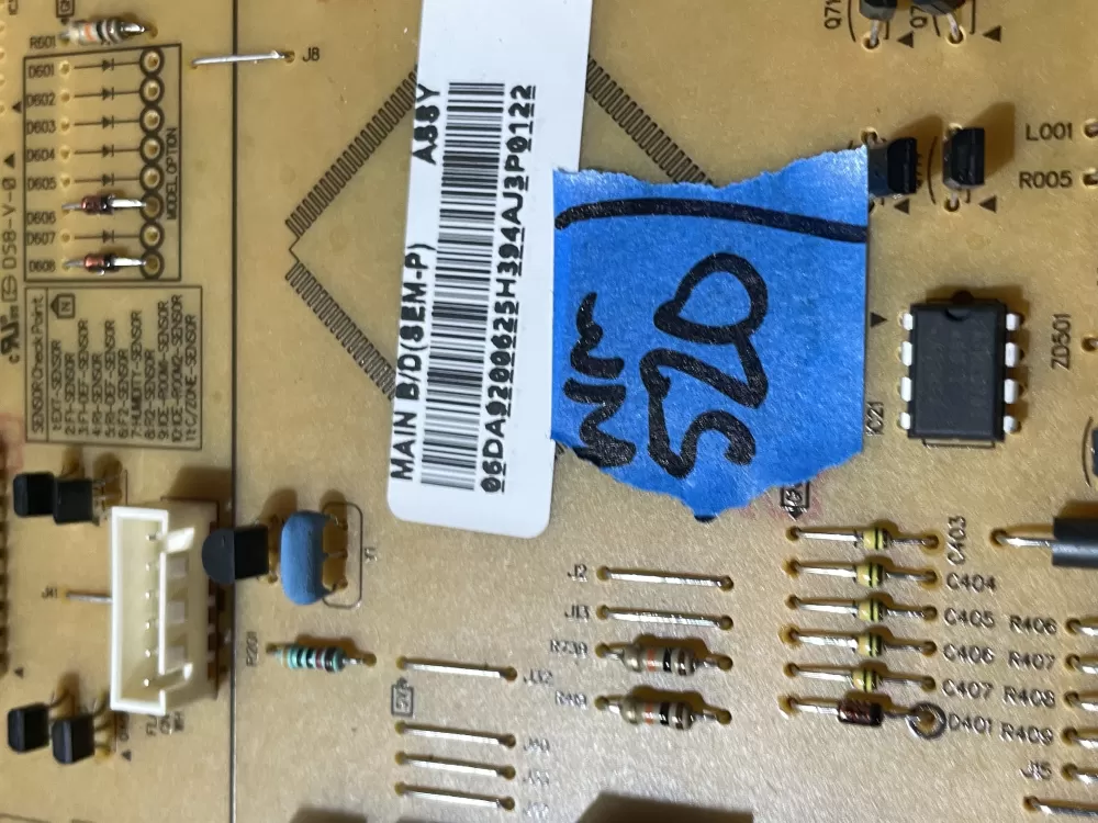 Samsung DA92 00625H Refrigerator Control Board AZ195447 | Wm520