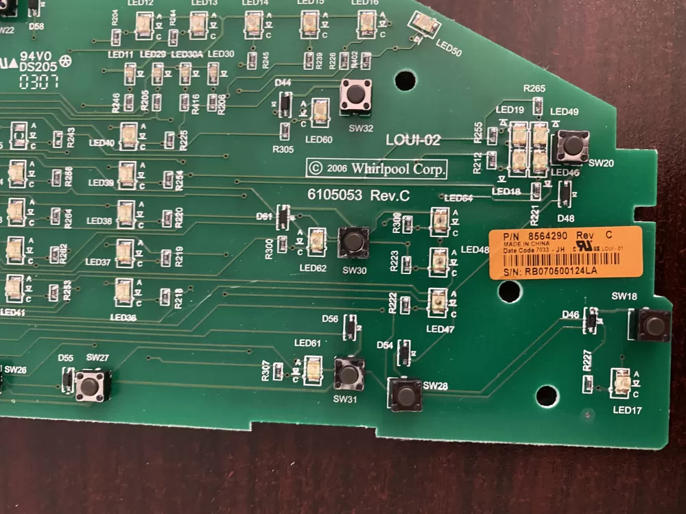 Whirlpool Maytag Kenmore 8564290 8565349 Washer Control Board AZ32227 | BK1678