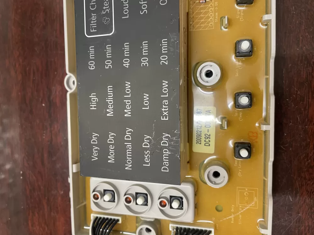 Samsung DC92-00127A Dryer Control Board