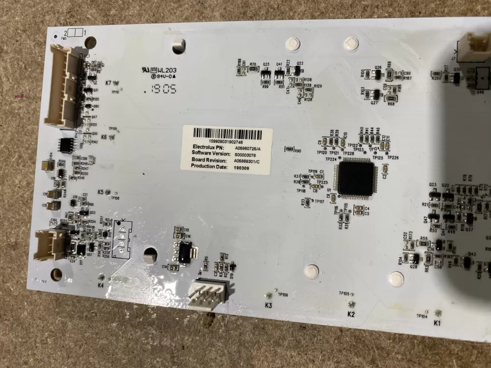 Electrolux A05860725 Refrigerator Dispenser Control Board AZ76975 | BK1019