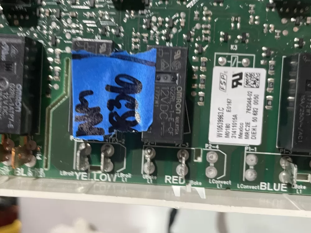 Whirlpool W10539963C Range Control Board AZ178390 | Wmv836