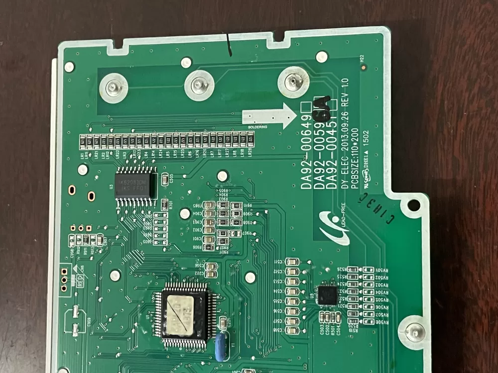 Samsung DA92-00596A Refrigerator Dispenser Control Board AZ60287 | KM2033