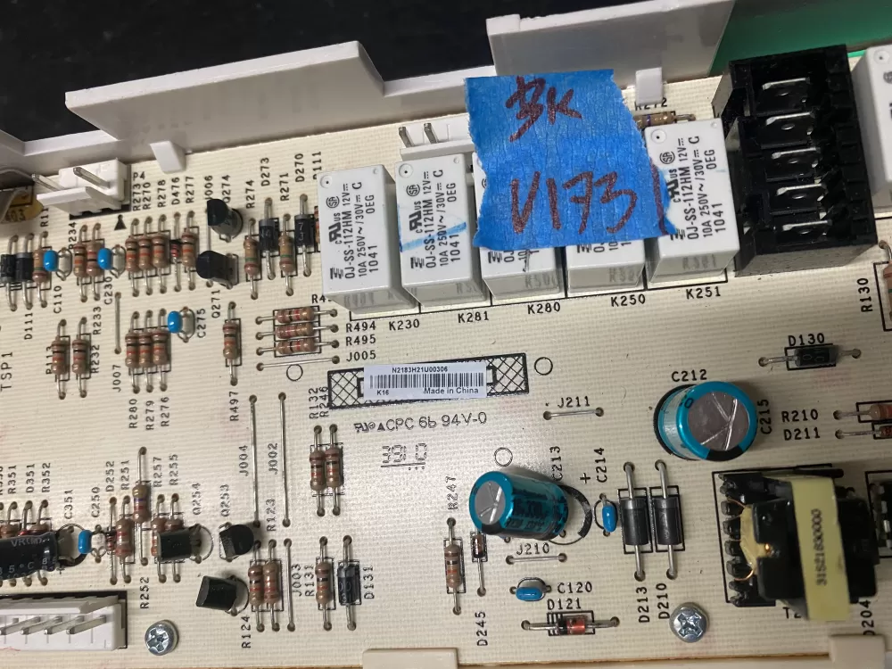 GE WH12X10355 00N21830102 WMCK0501000000 Washer Control Board AZ8006 | BKV173