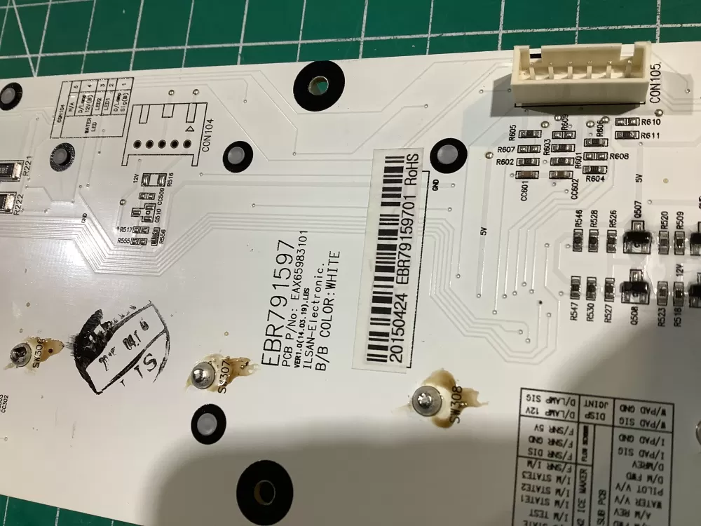 LG EBR79159701 Refrigerator Control Board Dispenser AZ148107 | NR2484