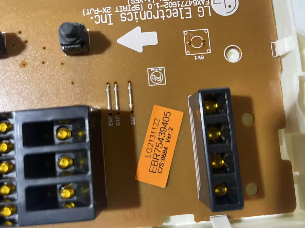 LG EBR75439405 Dryer Control Board Display AZ152590 | Wmv791