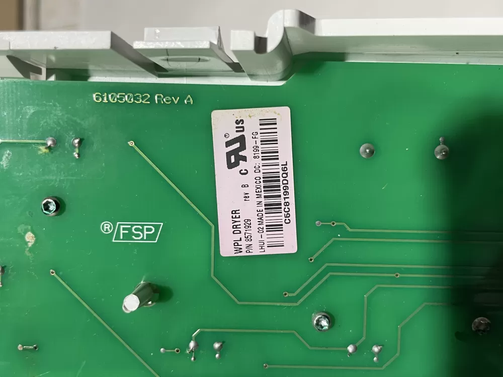 Whirlpool 8571929 8571954 8571955 Dryer Control Board AZ115136 | Wmv645