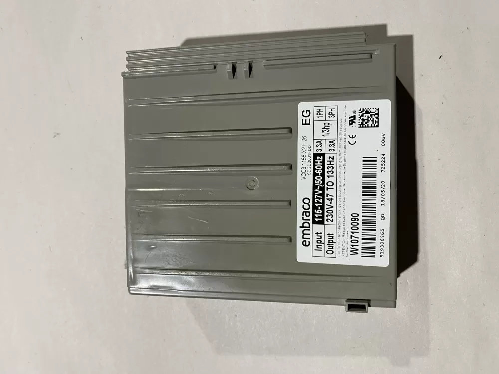 Whirlpool  Maytag  KitchenAid  Kenmore W10710090 W11087200 PS12070625 Refrigerator Control Board Inverter