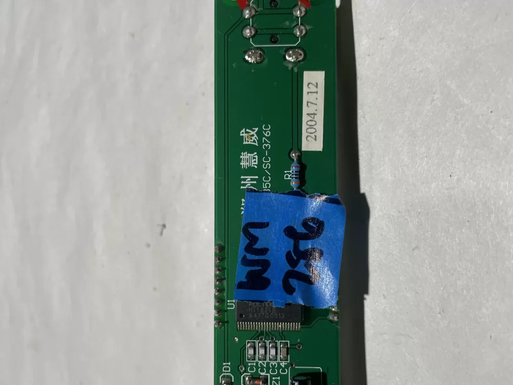 FC Wine Cellar Display Control Board Part#L272000211 L252000731 AZ123612 | Wm286