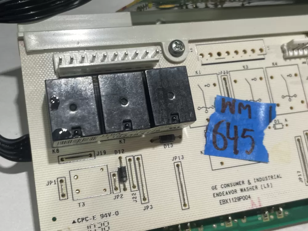 GE 175D5261G035 EBX1129P004 WH12X10508 Washer Control Board AZ152008 | Wm845