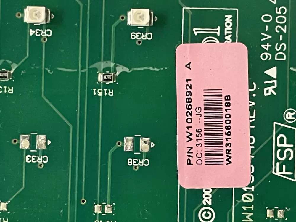 Whirlpool Maytag W10268921 Washer Control Board AZ21952 | WM1635