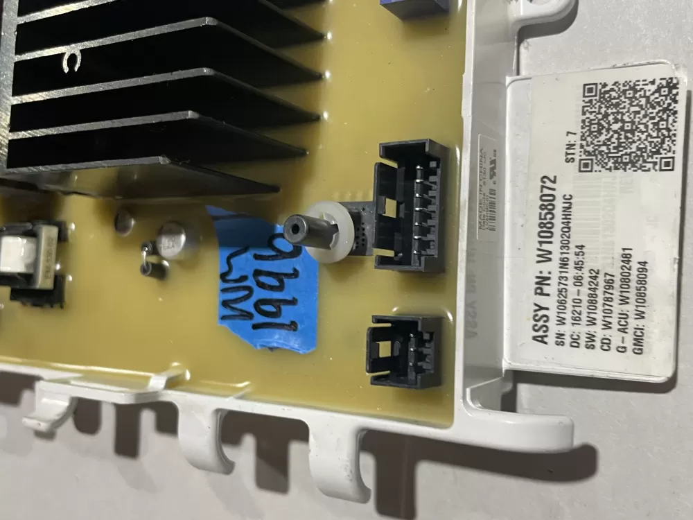 LG W10916666 W10858072 Washer Control Board AZ185266 | Wm1996