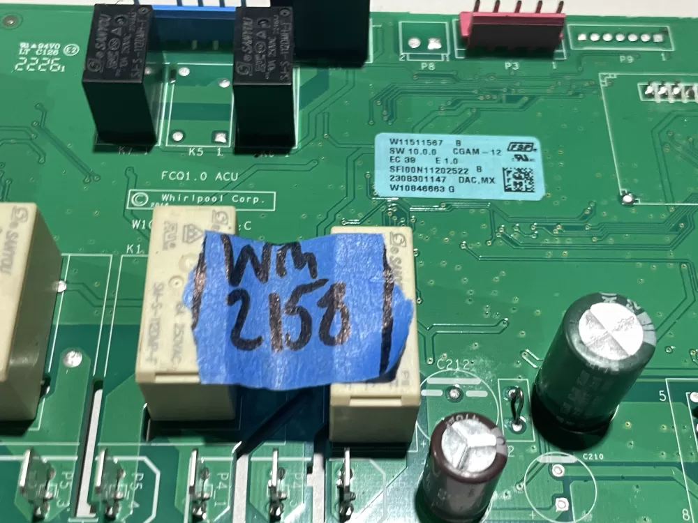 Whirlpool W11106265 W11511567 W11536793 Range Control Board AZ116492 | Wm2158