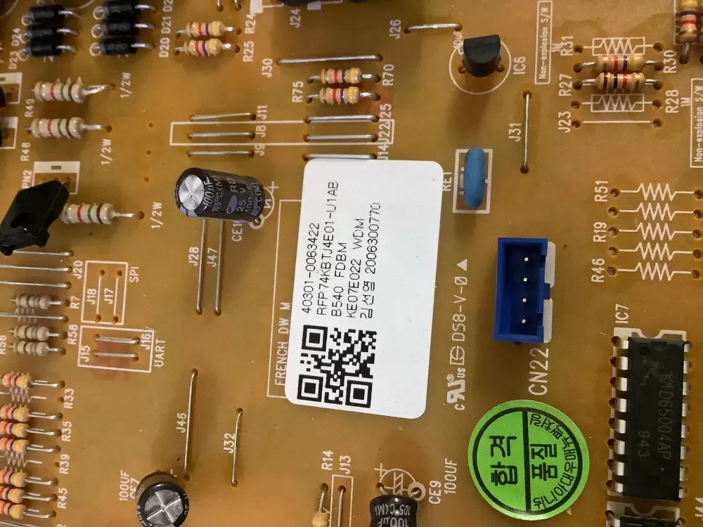 Kenmore 40301 0063422 00 Refrigerator Control Board AZ196296 | NR305